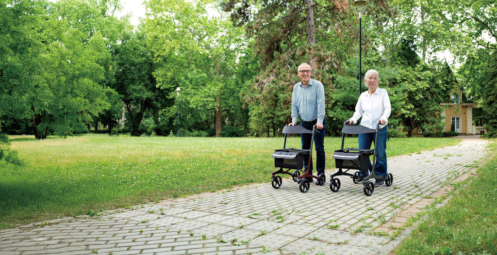 Reizberg 1901 Ultra-Light Carbon Fiber Rollator Walker | Only 5.5kg