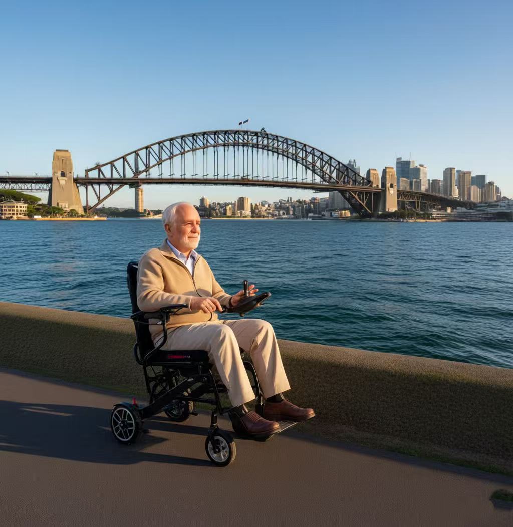 Reizberg W3902 Long-Range Carbon Fiber Wheelchair | 30km Travel Distance